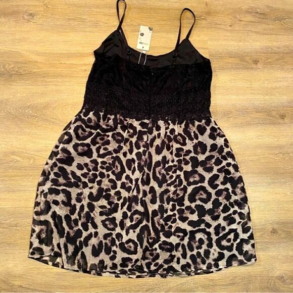 Chic Black and Tan Mini Dress - Picture 8 of 15